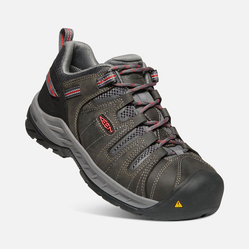 Keen Iş Ayakkabısı Kadın Koyu Gri - Flint Ii (Steel Toe) - Türkiye VXIE95417